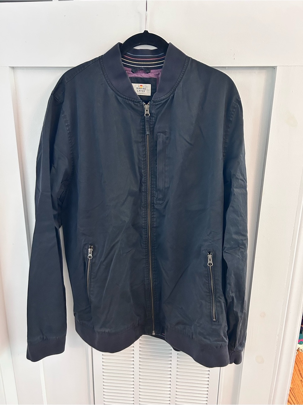 MARINE LAYER Rossland Dry Navy Bomber XL